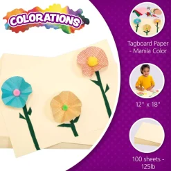 Colorations® Tagboard - 12" x 18", Manila