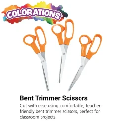 Colorations® Teacher's Bent Trimmer Scissors - Set of 3