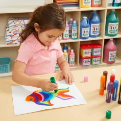 Colorations® Tempera Paint Sticks, Set of 12 Classic Colors