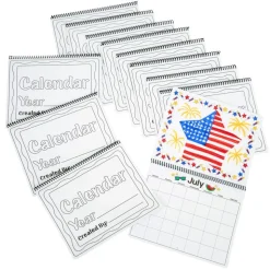 Colorations® 4th of July Celebration Calendar Craft Kit - Makes 12 Crafts