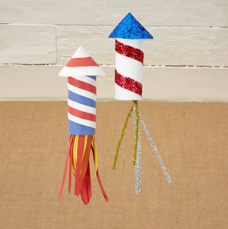 Colorations® 4th of July Celebration Rocket Craft Kit - Makes 24 Crafts