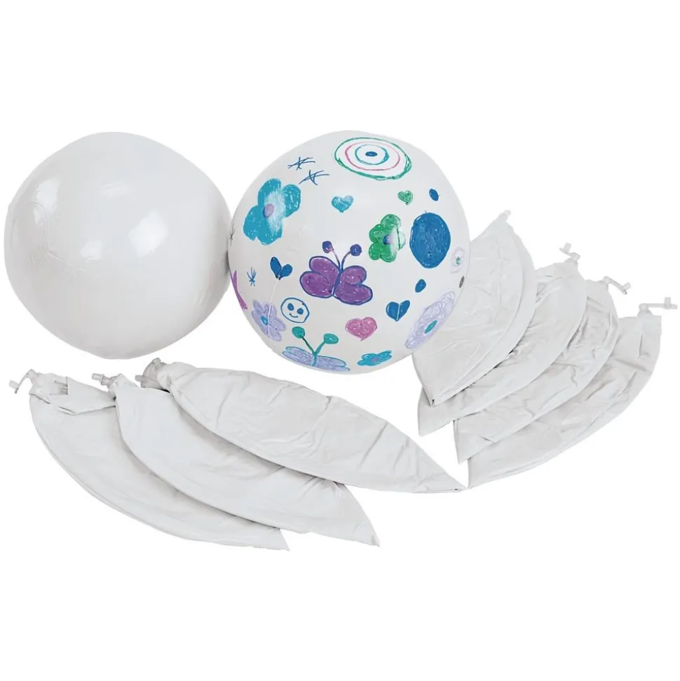 Colorations® 4th of July Kick-Off Celebration Beach Ball Craft Kit - Makes 12 Crafts