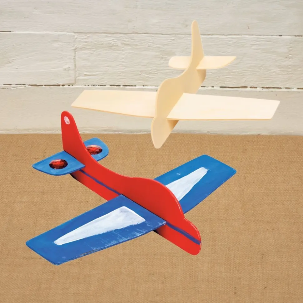 Colorations® 4th of July Stars in Flight Airplane Craft Kit - Makes 12 Crafts