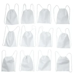Colorations® 4th of July USA Drawstring Backpack Craft Kit - Makes 12 Crafts