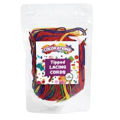 Colorations® Tipped Lacing Cords - 72 Pieces