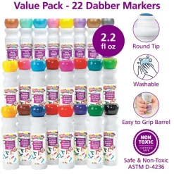 Colorations® Washable Dabber Markers Value Pack - Set of 22