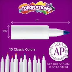 Colorations® Washable Fine Tip Marker Classroom Value Pack - Set of 200