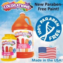 Colorations® Washable Gel Paint Gallon, Brown