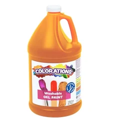 Colorations® Washable Gel Paint Gallon, Orange