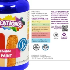 Colorations® Washable Gel Paint, Brown - 16 oz.