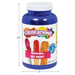 Colorations® Washable Gel Paint, Brown - 16 oz.