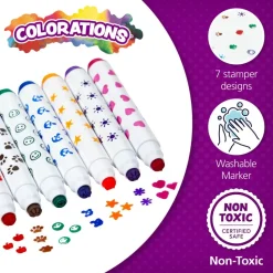 Colorations® Washable Marker Stamper Bucket - 44 Pieces