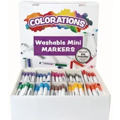 Colorations® Washable Mini Markers Classroom Value Pack - Set of 200