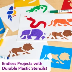 Colorations® Washable Plastic Jungle Stencils - Set of 6