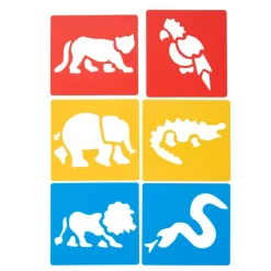 Colorations® Washable Plastic Jungle Stencils - Set of 6