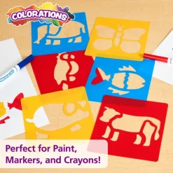 Colorations® Washable Plastic Animal Stencils - Set of 6