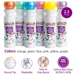 Colorations® Washable Shiny Dabber Dot Markers - Set of 6
