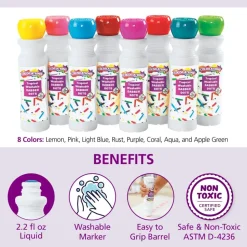 Colorations® Washable Tropical Dabber Dots - Set of 8