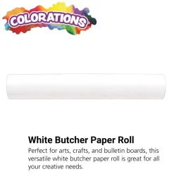 Colorations® White Butcher Paper Roll, 18" x 200', 40 lb. Paper Stock
