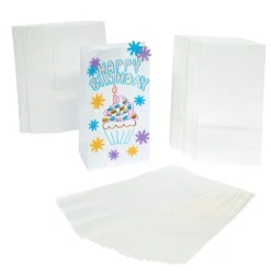 Colorations® White Paper Craft Bags - Set of 100
