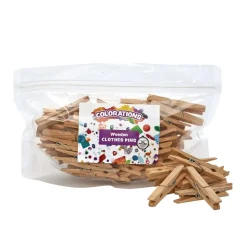 Colorations® Wood Clothespins - Set of 48