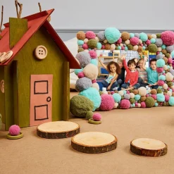 Colorations® Wood Craft Rounds - 50 Pieces