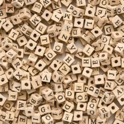 Colorations® Wooden ABC Beads - 600 Pieces