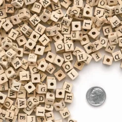 Colorations® Wooden ABC Beads - 600 Pieces