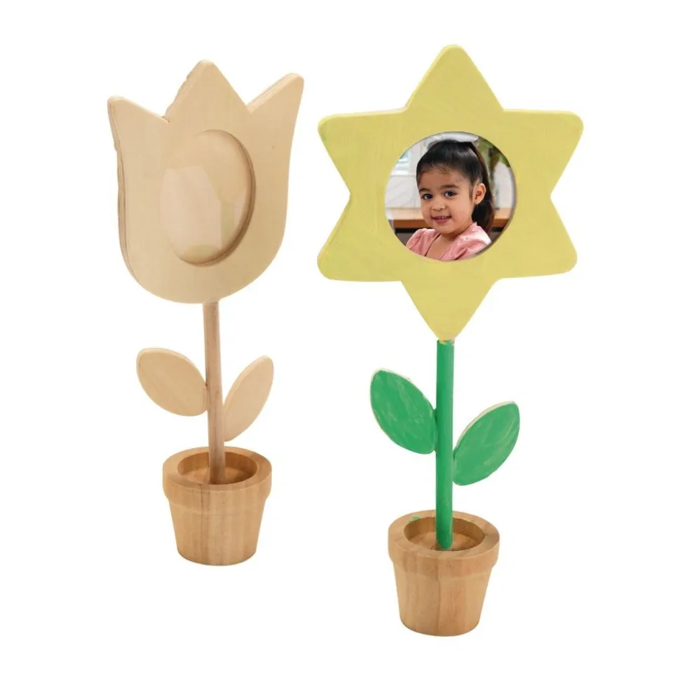 Colorations® Wooden Flower Pot Frames - Set of 12