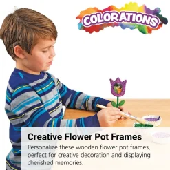 Colorations® Wooden Flower Pot Frames - Set of 12
