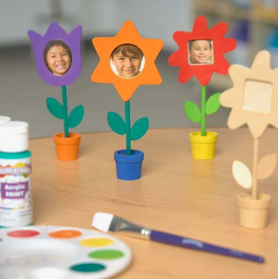 Colorations® Wooden Flower Pot Frames - Set of 12