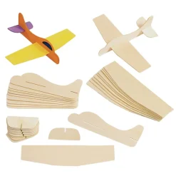 Colorations® Wooden Model Airplanes - Set of 12