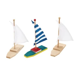 Colorations® Wooden Sailboats - Set of 12