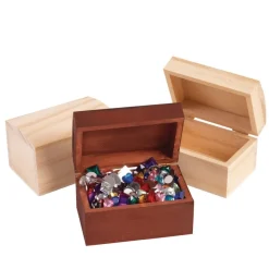 Colorations® Wooden Treasure Boxes - Set of 12