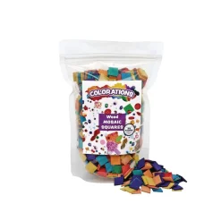 Colorations® Wood Mosaic Squares - 1,000 Pieces
