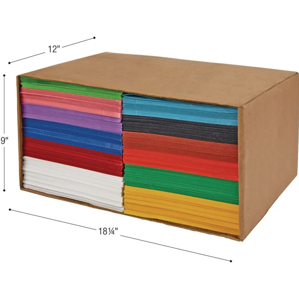 Colorations® 9" x 12" Construction Paper Classroom Pack - 2200 Sheets Value Pack