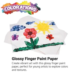 Colorations® 11" x 16" Glossy Finger Paint Paper - 250 Sheets