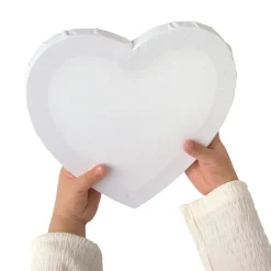 Colorations® 8" x 8" Heart Shaped Canvas - Set of 10