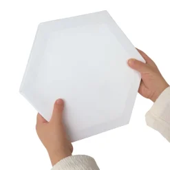 Colorations® 8" x 8" Hexagon Shaped Canvas - Set of 10