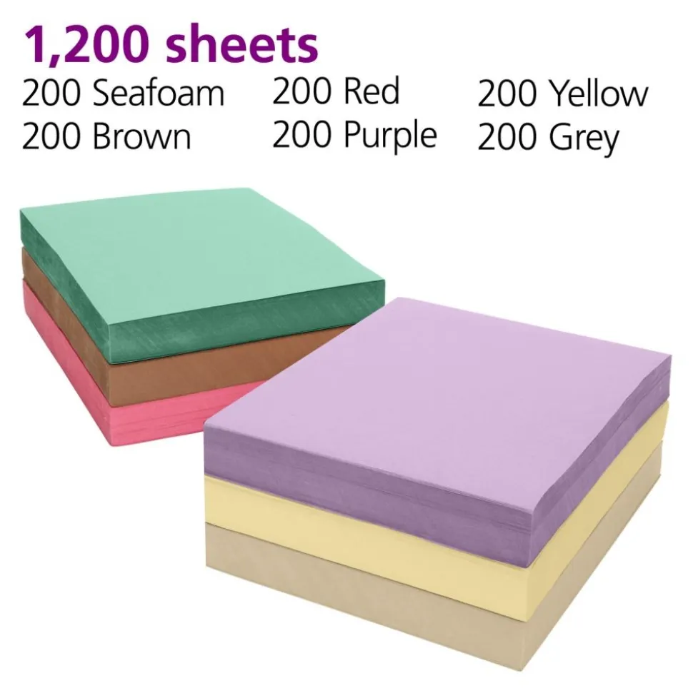 Colorations® 9" x 12" Lightweight Construction With Organizer - 1200 Sheets