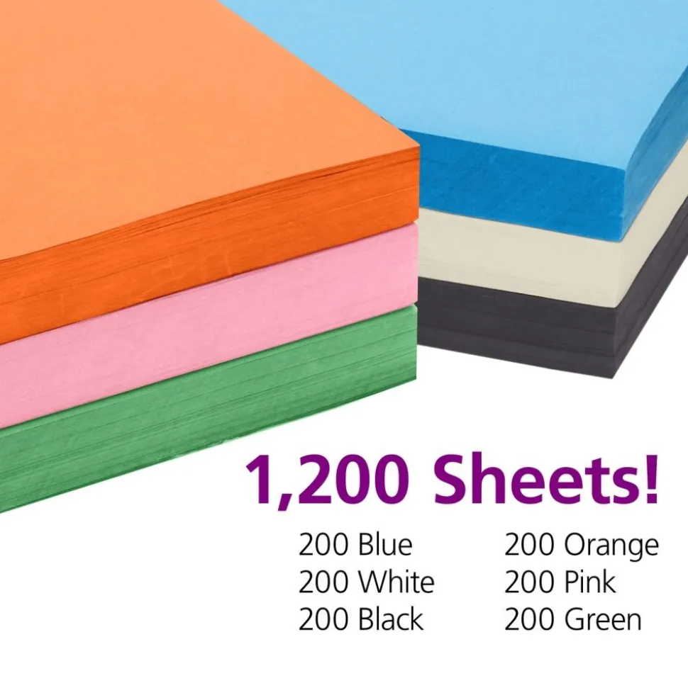 Colorations® 9" x 12" Lightweight Construction With Organizer - 1200 Sheets