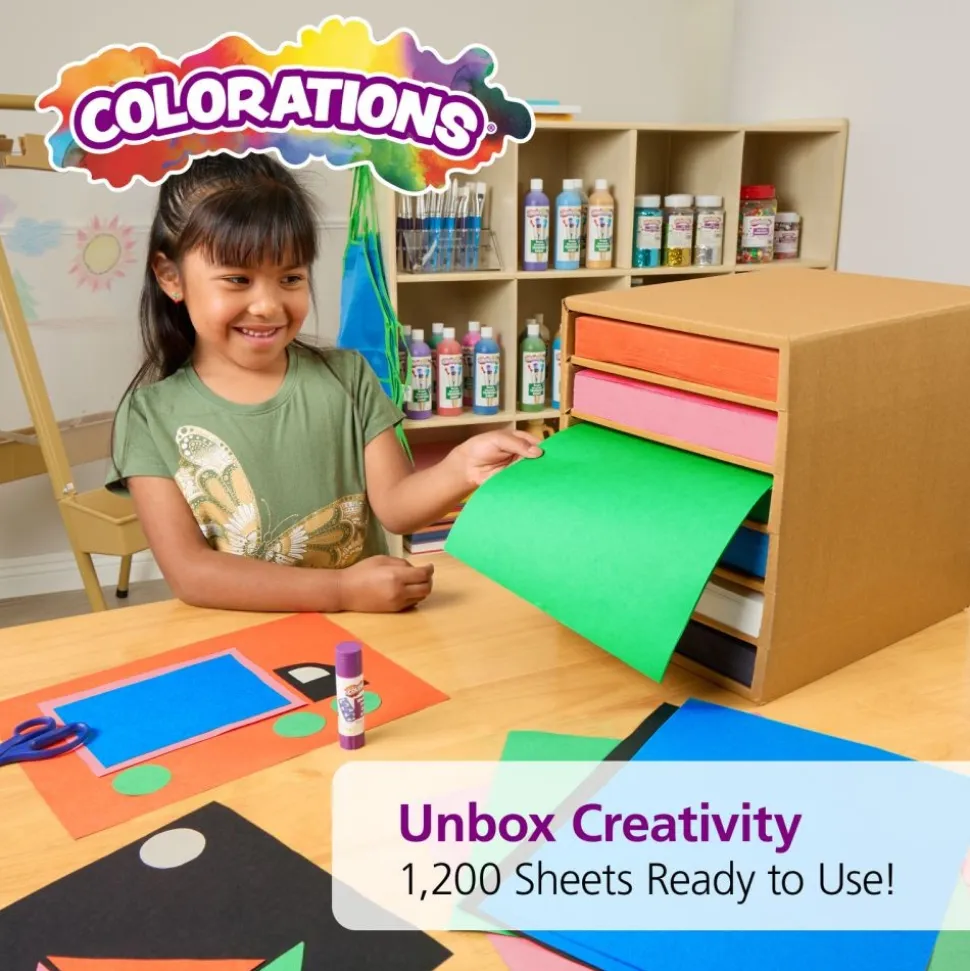 Colorations® 9" x 12" Lightweight Construction With Organizer - 1200 Sheets