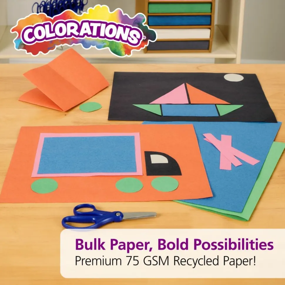 Colorations® 9" x 12" Lightweight Construction with Organizers - 2,400 Sheets