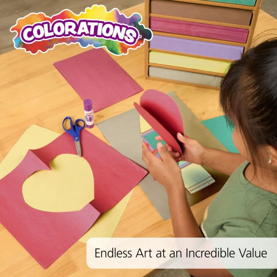 Colorations® 9" x 12" Lightweight Construction with Organizers - 2,400 Sheets