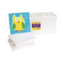 Colorations® 8" x 8" Stretched Canvas Value Pack - Set of 24