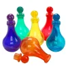 Colored Plastic Potion Bottles - 6 Pack