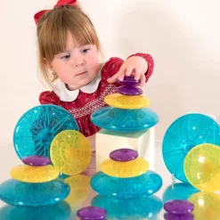Colored Stacking Pebbles - 15 Pieces