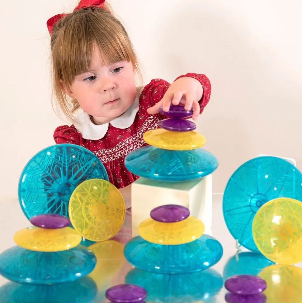 Colored Stacking Pebbles - 15 Pieces
