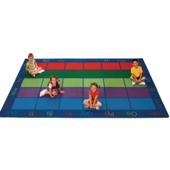 Colorful Places Seating 6' x 9' Rectangle Premium Carpet