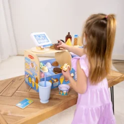 Cool Scoops Ice Creamery Wooden Counter